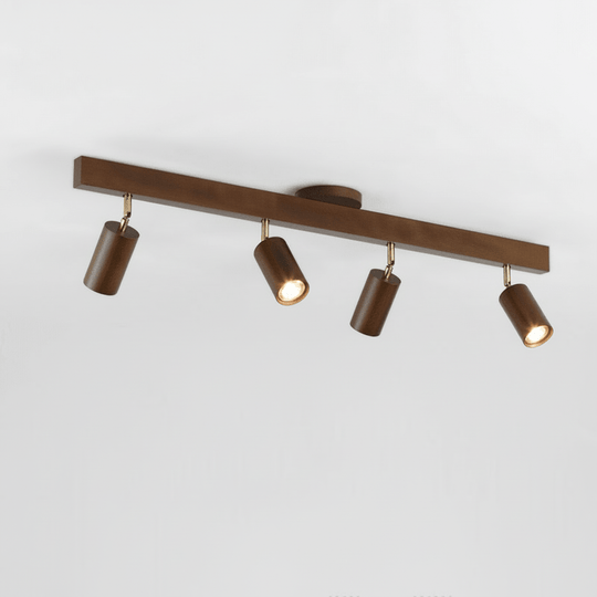 Minimalistisk Taklampe i Heltre med Justerbar Lysretning 21