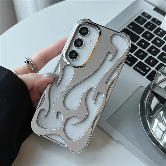 Mobildeksel Samsung 3D-Flammemønster Støtsikker Design 0