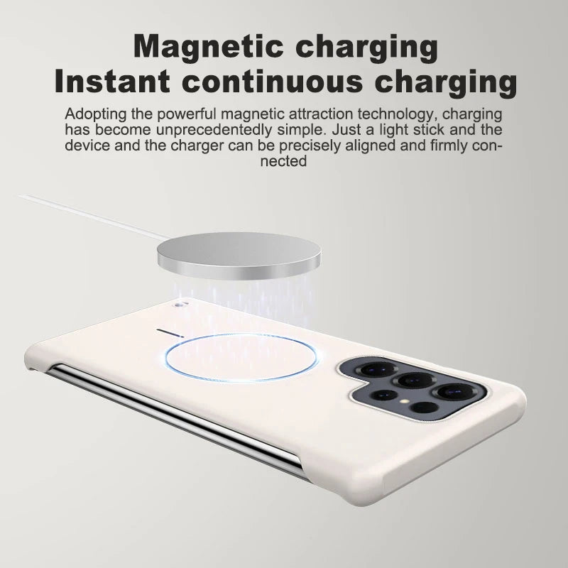 Mobildeksel Samsung Rammeløst Magnetisk Ultra Tynn Design 3