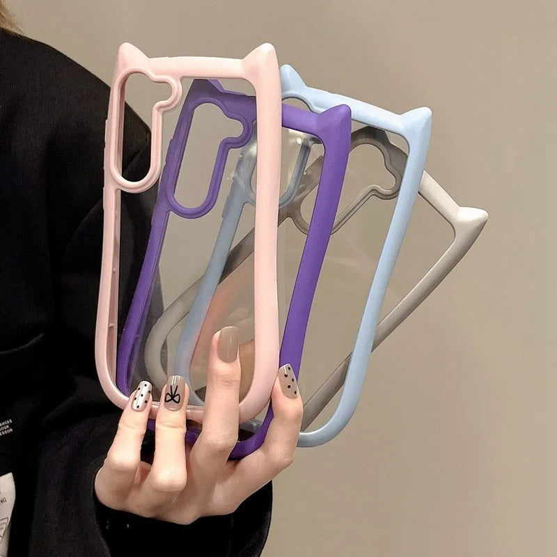 Mobildeksel Samsung S25 Plus 3D Kattører Stilig Beskyttelse 5