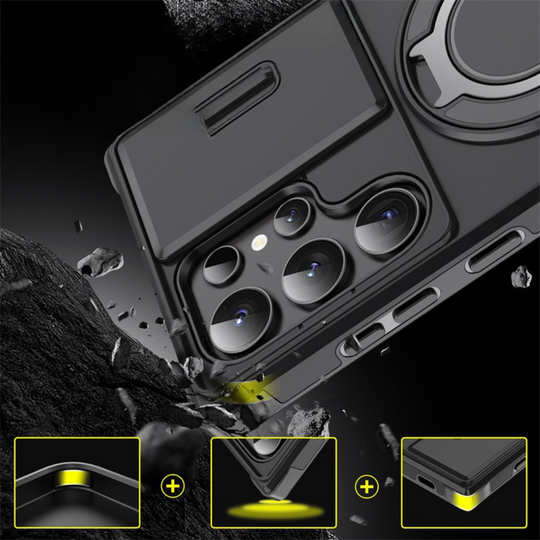 Mobildeksel Samsung med MagSafe og Sammenleggbar Ringholder 6