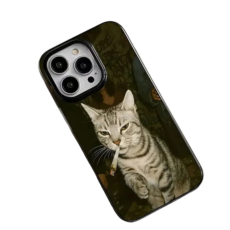 Mobildeksel med Kattedesign for iPhone 3