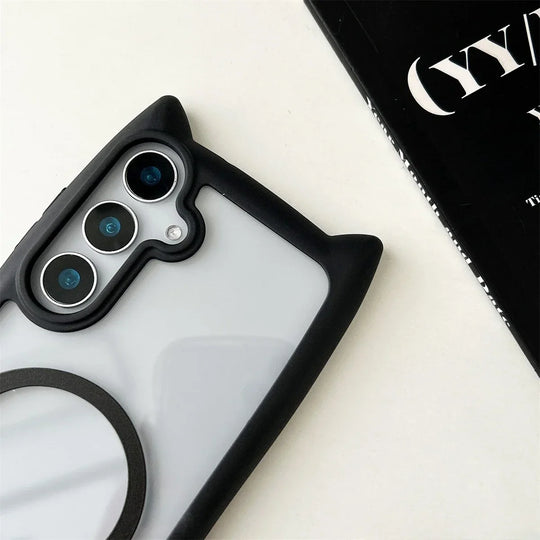 Mobildeksel med Kattører for Samsung Galaxy S25 Plus 4