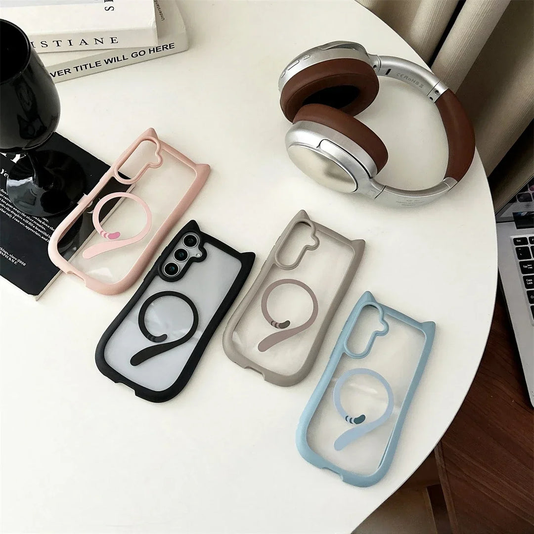 Mobildeksel med Kattører for Samsung Galaxy S25 Plus 5