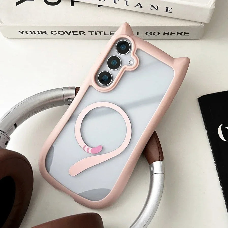 Mobildeksel med Kattører for Samsung Galaxy S25 Plus 7