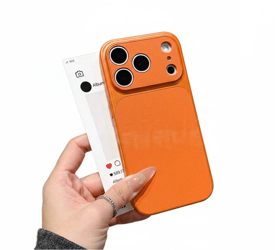 Mobilveske for iPhone 17 med Skinntekstur 0