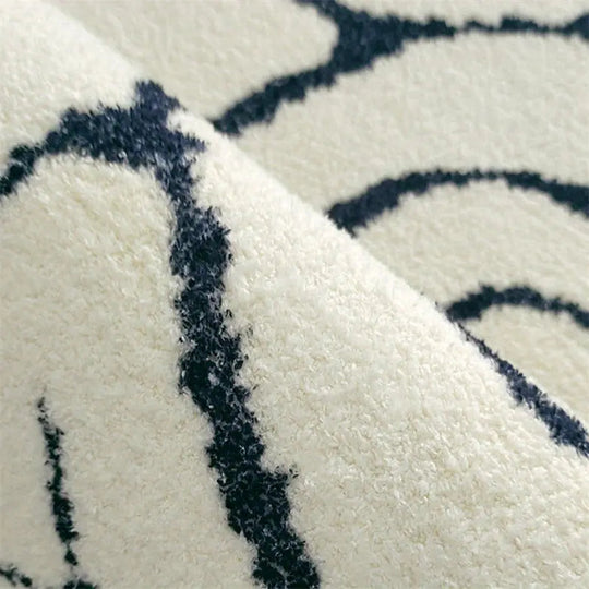 Moderne Abstrakt Teppe med Bølget Design 3