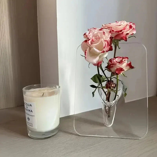 Moderne Blomstervase Innebygd Tube Design 5