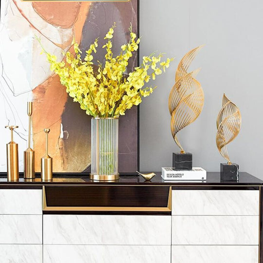 Moderne Bølget Ornament for Hjem og Kontor 3