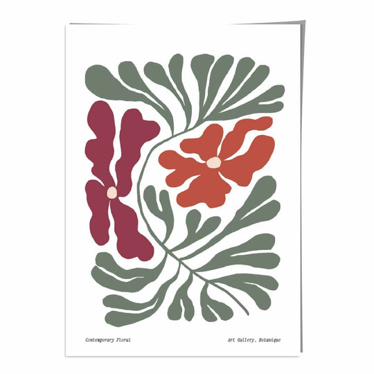 Moderne Botanisk Plakat med Blomsterdesign 0