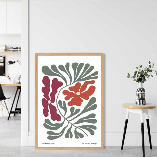 Moderne Botanisk Plakat med Blomsterdesign 1