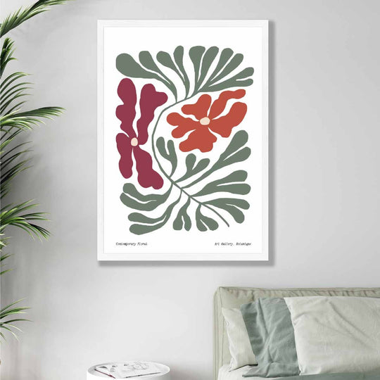 Moderne Botanisk Plakat med Blomsterdesign 4