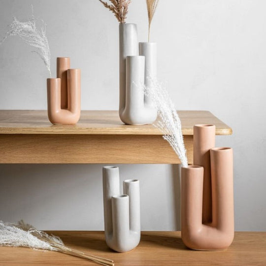 Moderne Dekorativ Vase Trerørs Design 2