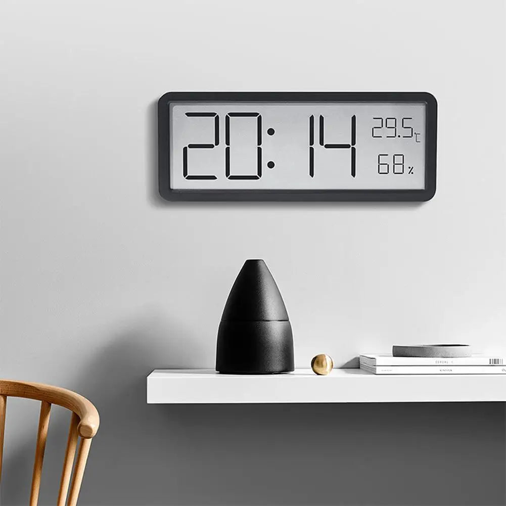 Moderne Digital Veggklokke med LED-skjerm og Sensorer 1