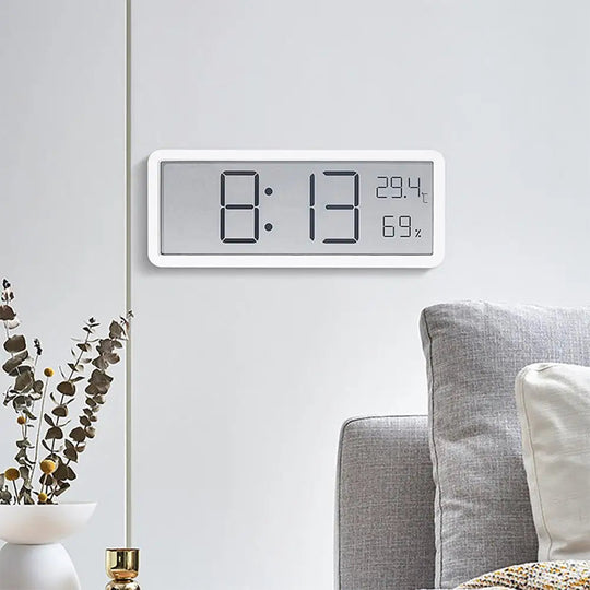 Moderne Digital Veggklokke med LED-skjerm og Sensorer 2