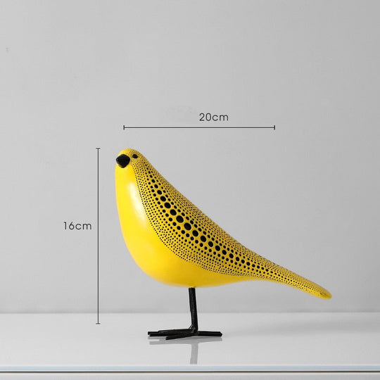 Moderne Gresskarskulptur Polka-prikker Dristig Kunstverk 9