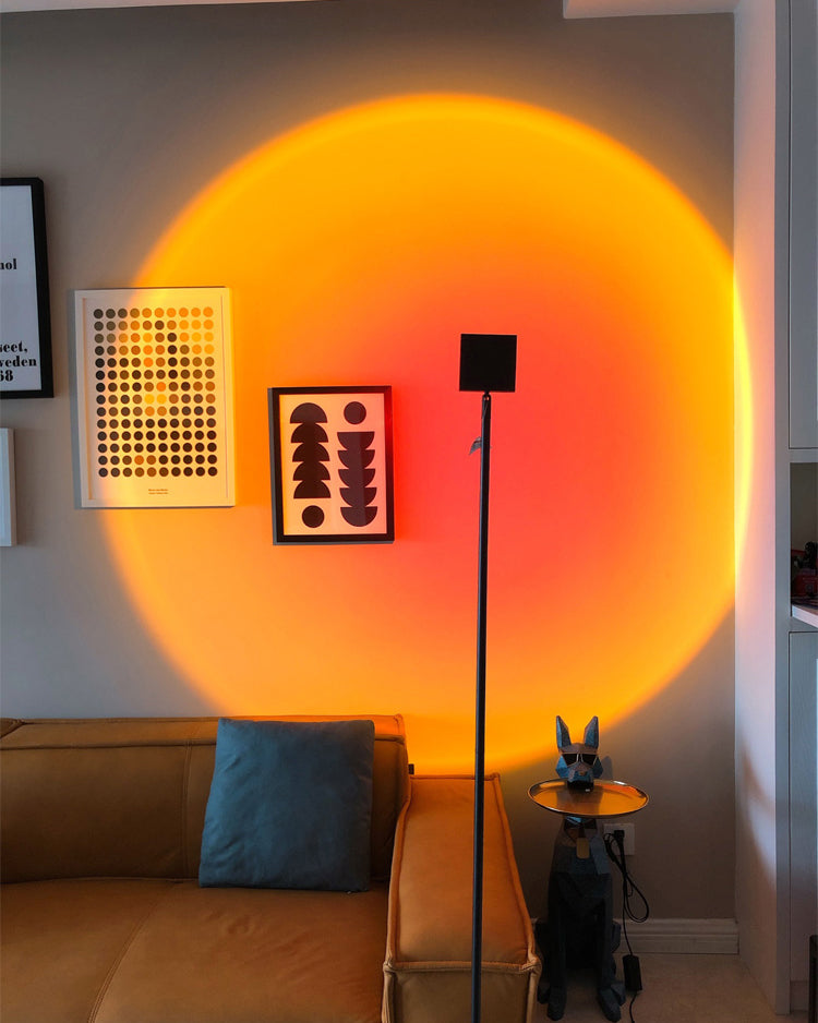 Moderne Gulvlampe med Fargeprojektor 8