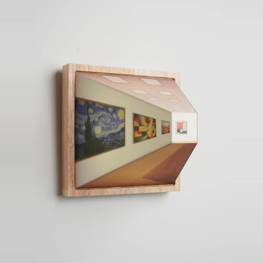 Moderne LED-lampe med 3D Veggkunst 1