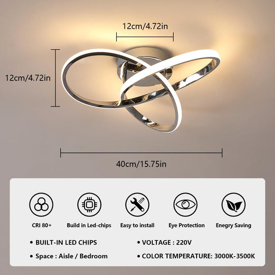 Moderne LED-taklampe med Blomsterdesign 3