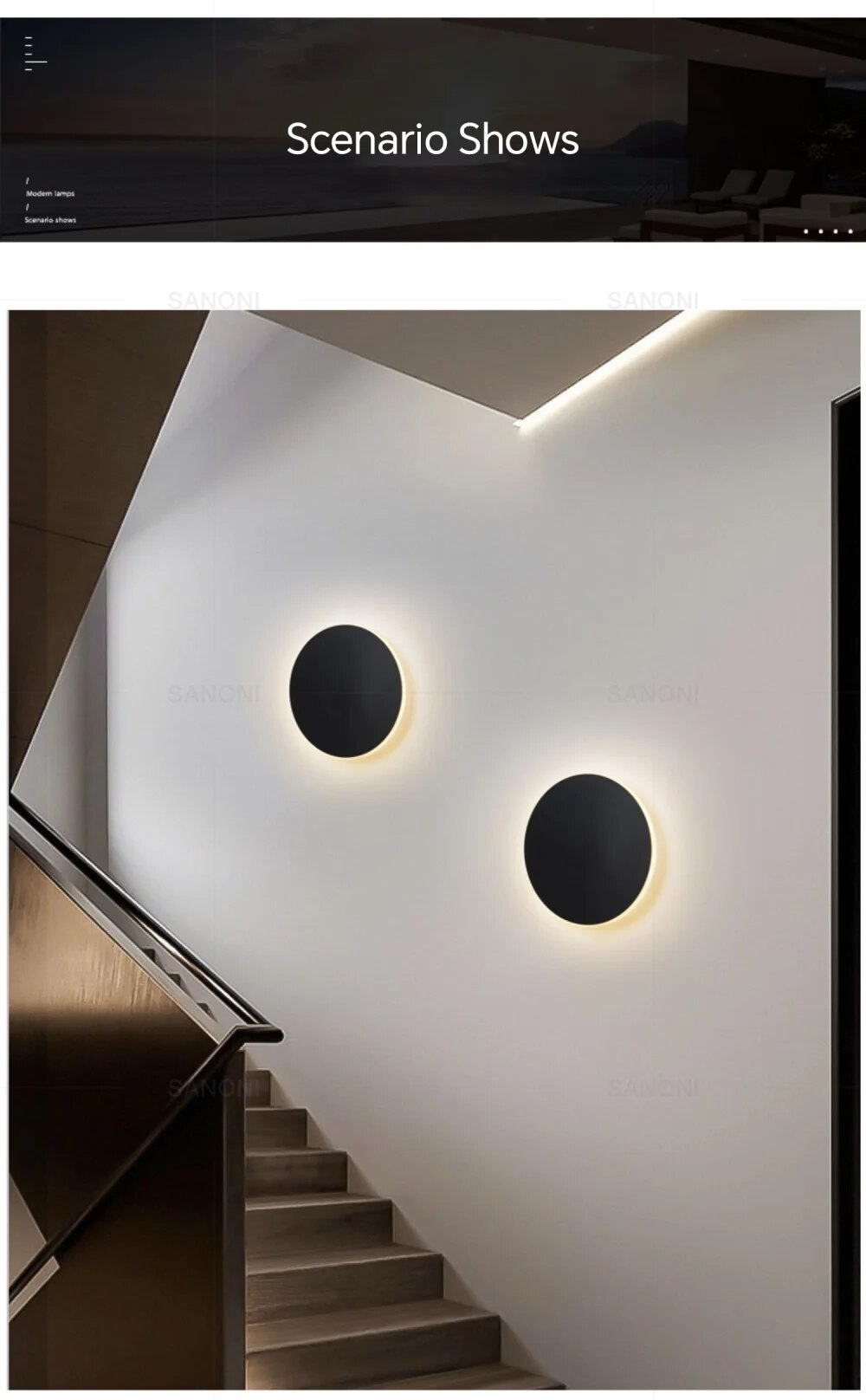 Moderne LED-vegglampe Minimalistisk Design 7