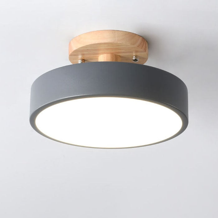 Moderne LED Taklampe i Tre for Stue og Soverom 12