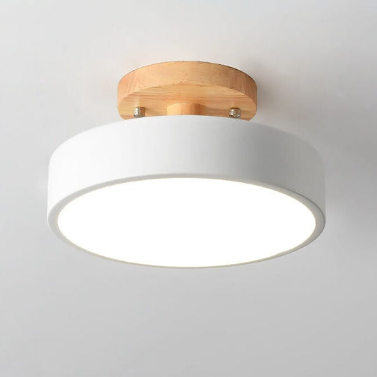 Moderne LED Taklampe i Tre for Stue og Soverom 14
