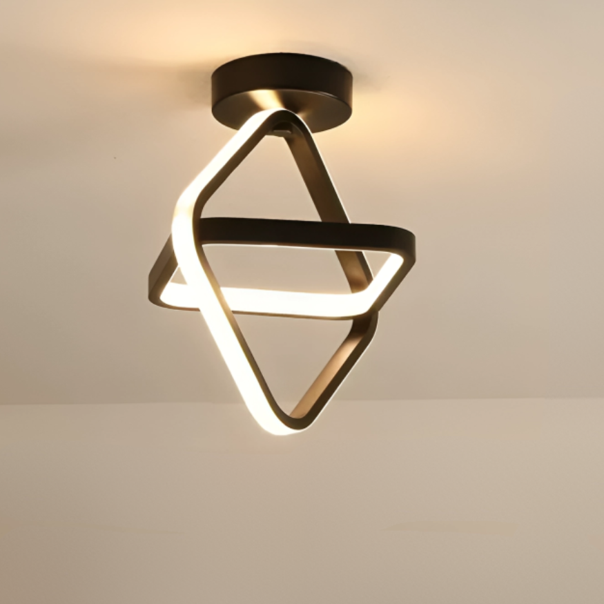 Moderne LED Taklampe med To Ringer 10