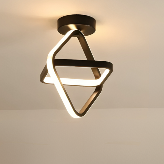 Moderne LED Taklampe med To Ringer 10