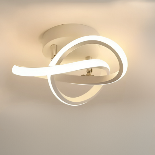 Moderne LED Taklampe med To Ringer 5