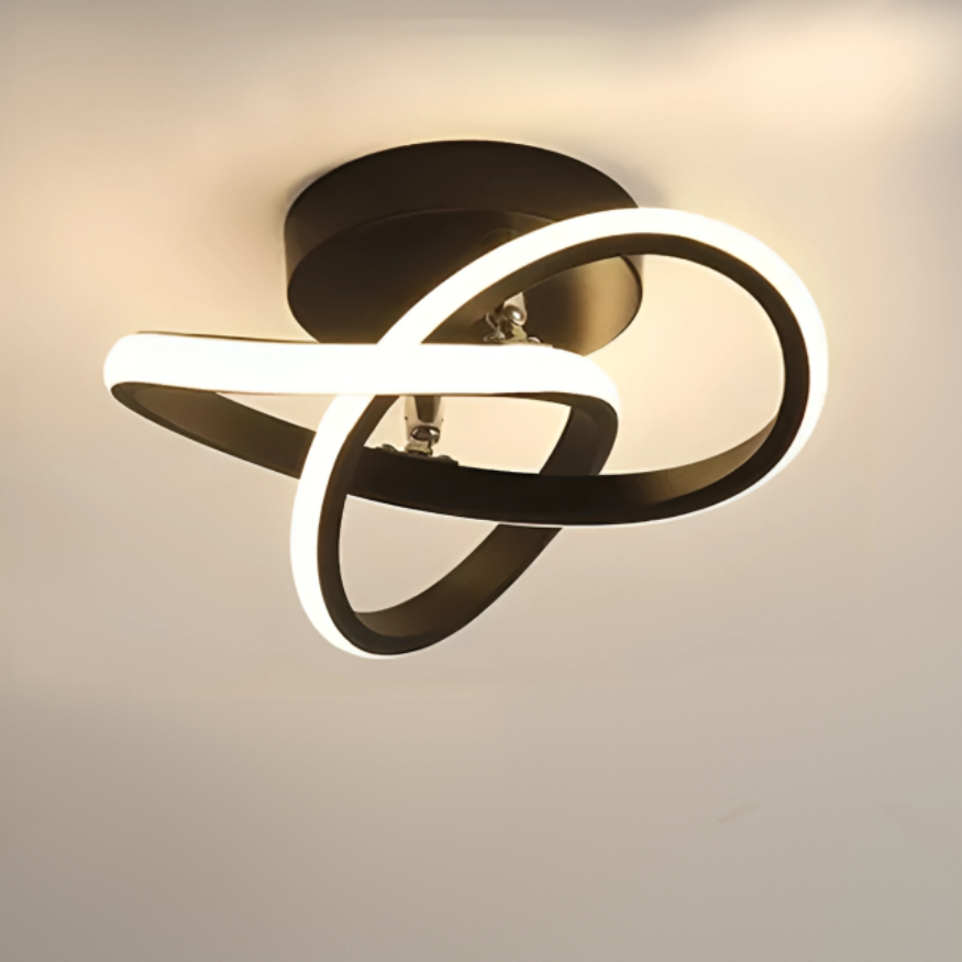 Moderne LED Taklampe med To Ringer 6