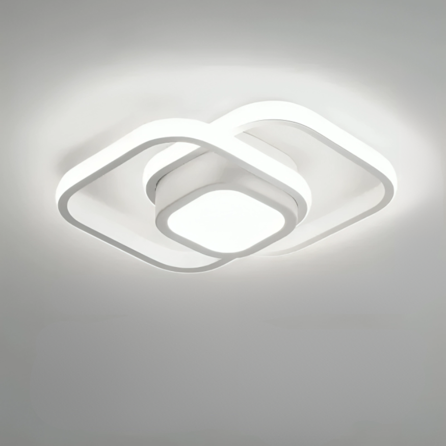 Moderne LED Taklampe med To Ringer 7