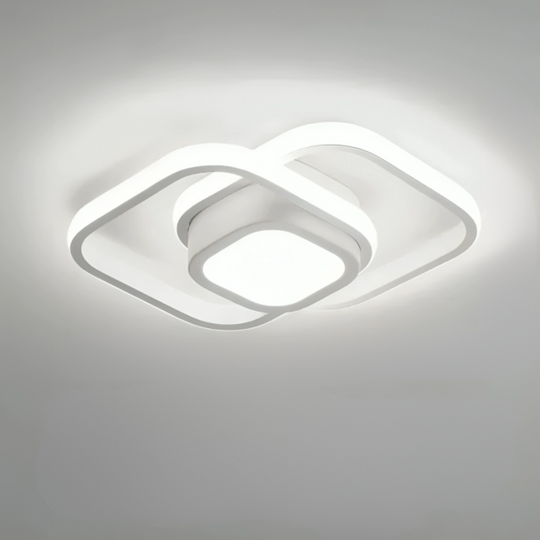 Moderne LED Taklampe med To Ringer 7