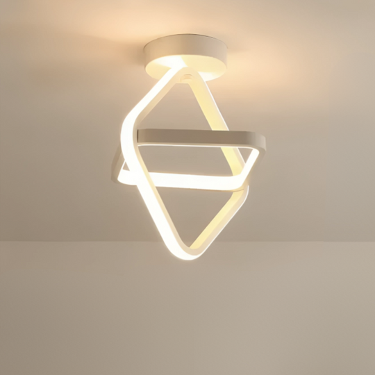 Moderne LED Taklampe med To Ringer 9