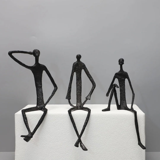 Moderne Metallfigursett for Innredning 0