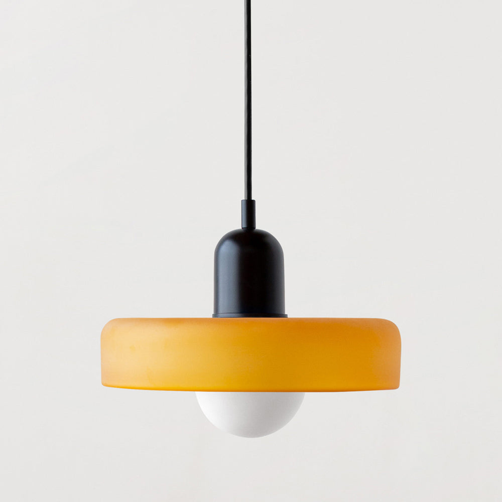 Moderne Pendellampe Geometrisk Design i Fargerik Glass 10