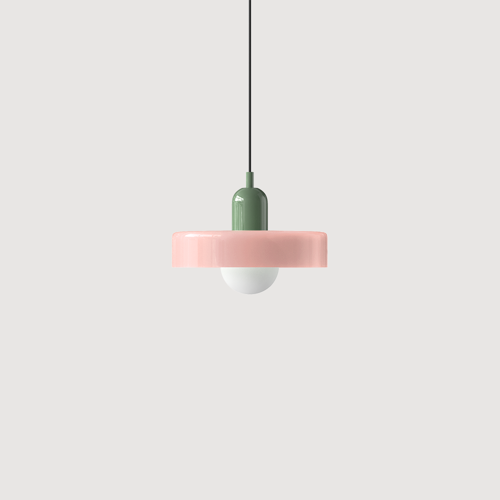 Moderne Pendellampe Geometrisk Design i Fargerik Glass 12