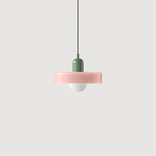 Moderne Pendellampe Geometrisk Design i Fargerik Glass 12