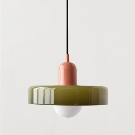 Moderne Pendellampe Geometrisk Design i Fargerik Glass 13