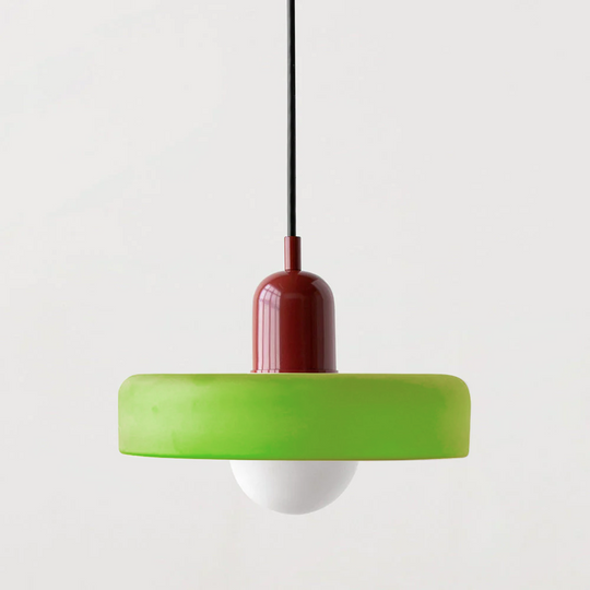 Moderne Pendellampe Geometrisk Design i Fargerik Glass 15
