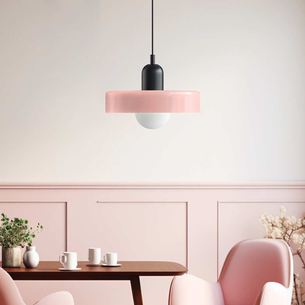 Moderne Pendellampe Geometrisk Design i Fargerik Glass 19
