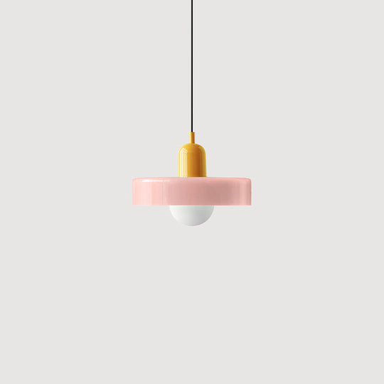 Moderne Pendellampe Geometrisk Design i Fargerik Glass 20