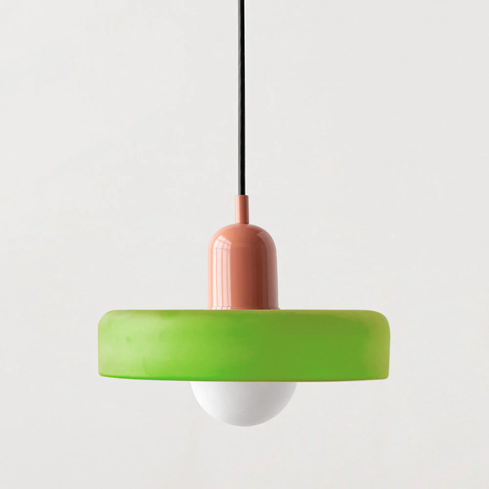 Moderne Pendellampe Geometrisk Design i Fargerik Glass 21