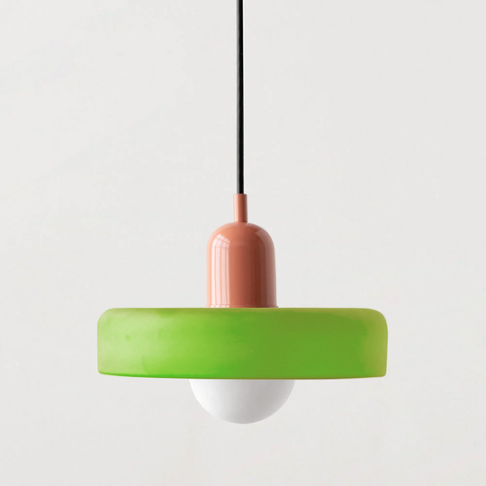 Moderne Pendellampe Geometrisk Design i Fargerik Glass 21