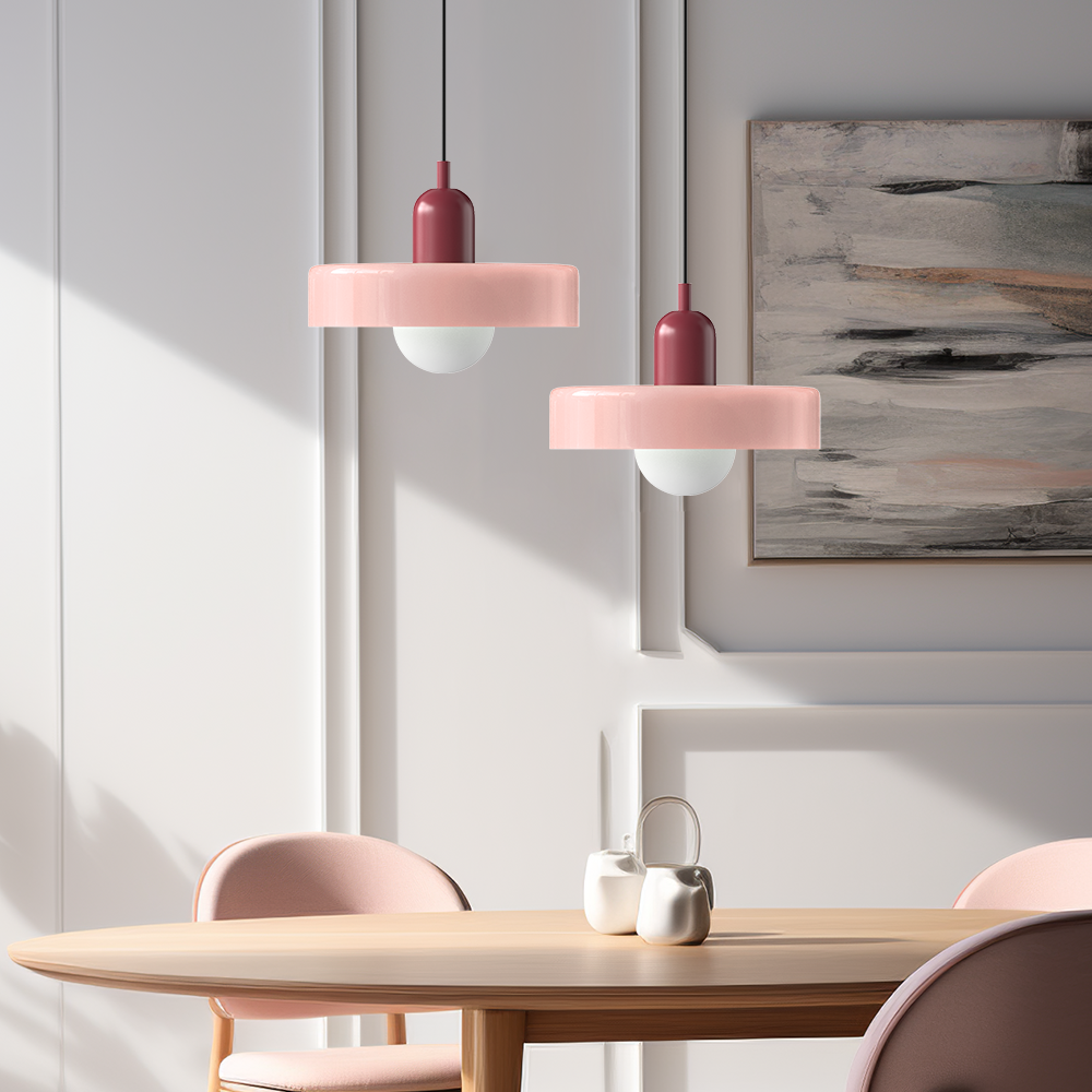 Moderne Pendellampe Geometrisk Design i Fargerik Glass 22
