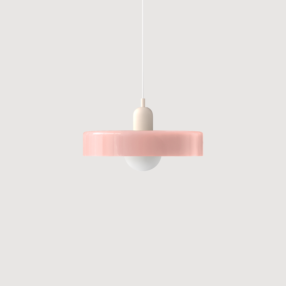 Moderne Pendellampe Geometrisk Design i Fargerik Glass 25