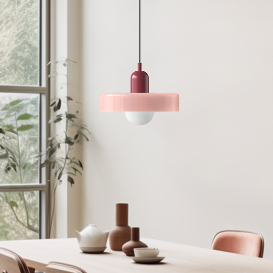 Moderne Pendellampe Geometrisk Design i Fargerik Glass 27