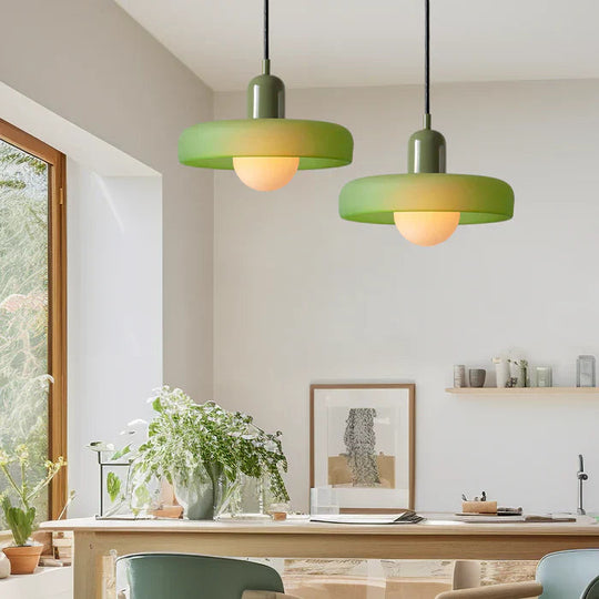 Moderne Pendellampe Geometrisk Design i Fargerik Glass 28
