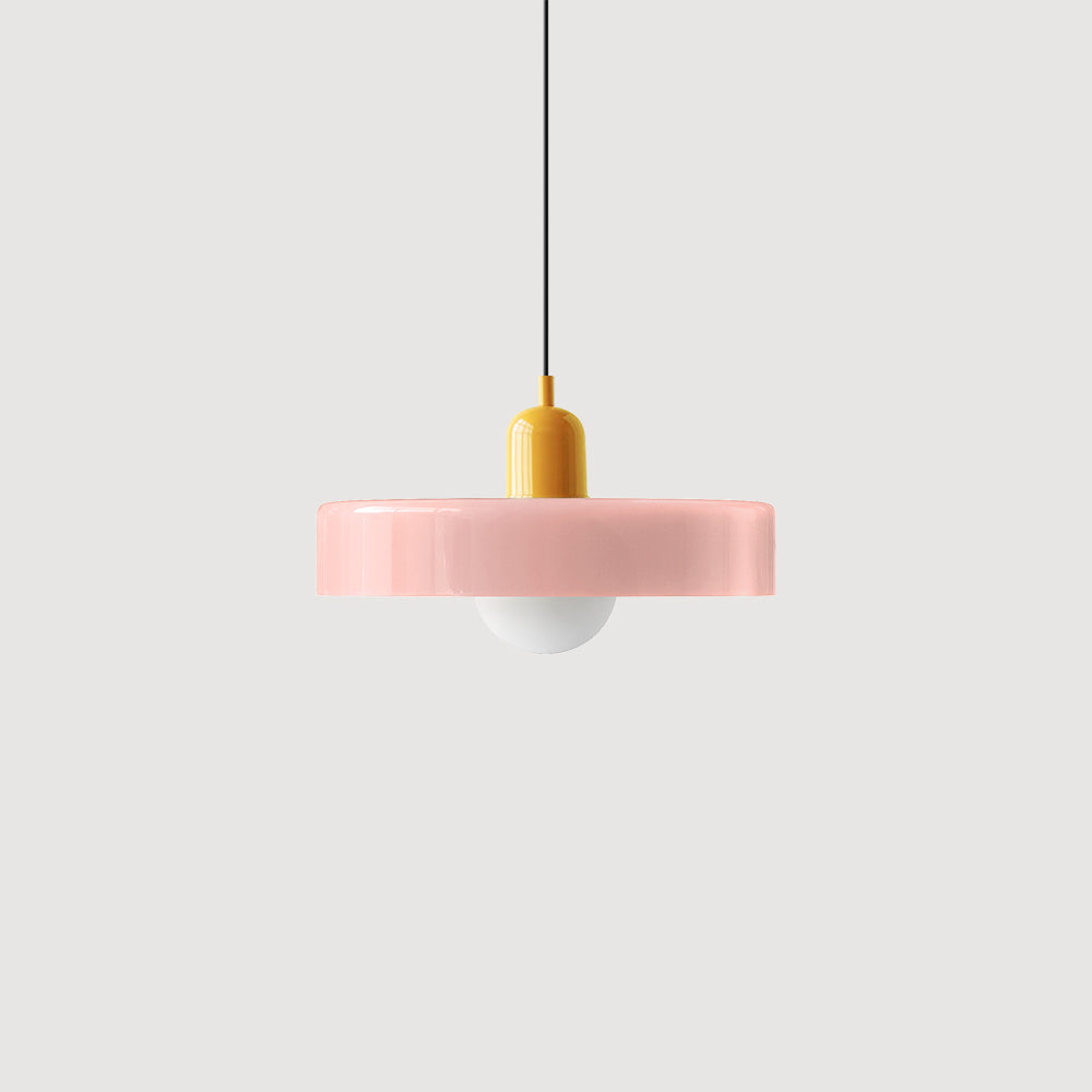 Moderne Pendellampe Geometrisk Design i Fargerik Glass 37