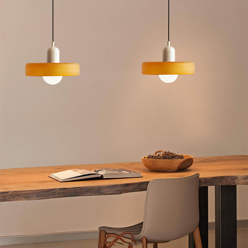 Moderne Pendellampe Geometrisk Design i Fargerik Glass 8
