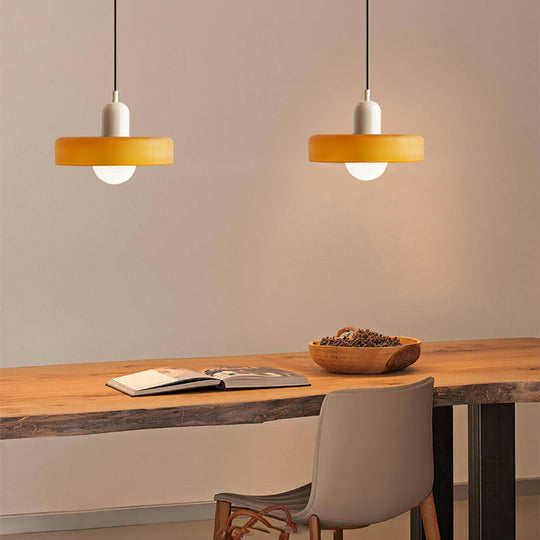 Moderne Pendellampe Geometrisk Design i Fargerik Glass 8